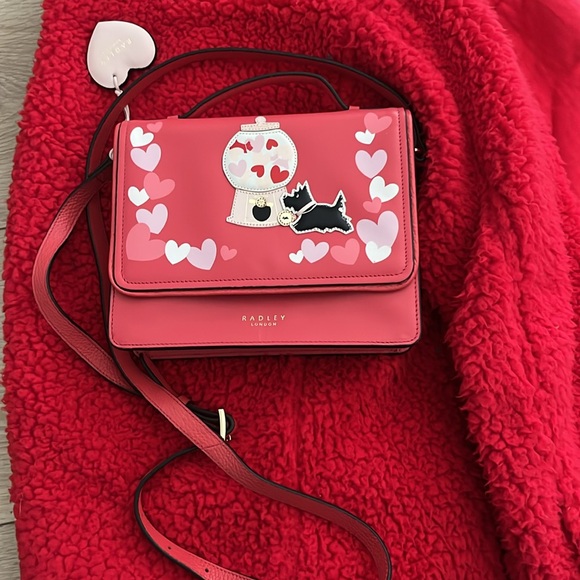 RADLEY LONDON I CHOOSE YOU Valentine’s Day Crossbody Fold Over - Picture 7 of 9